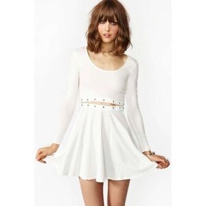Nasty Gal Lace-Up Skater Dress